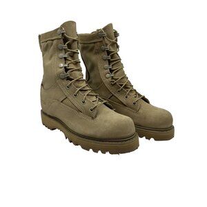 Tan Bates Uniform Footwear Boots 4.5‎ WIDE UNISEX SEE MEASUREMENTS GORE-TEX NEW